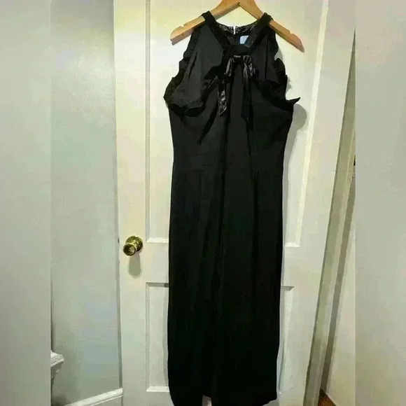 NWT Cece High Neck Ruffle Halter Jumpsuit - Picture 1 of 6